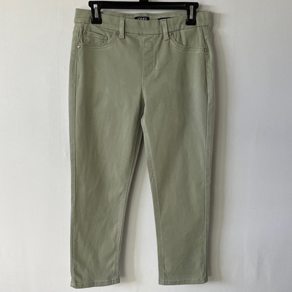 Jones New York Denim - JONES New York 'Astor Pull On' Capri Pants Women's Sz 4 Lite Green Stretch.